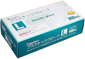 PVCグローブ120箱　Lサイズ　パウダーフリー　12000枚 PVCグローブPLUS 粉付き L 200枚 FR-6013 1箱（200枚入） - アスクル
